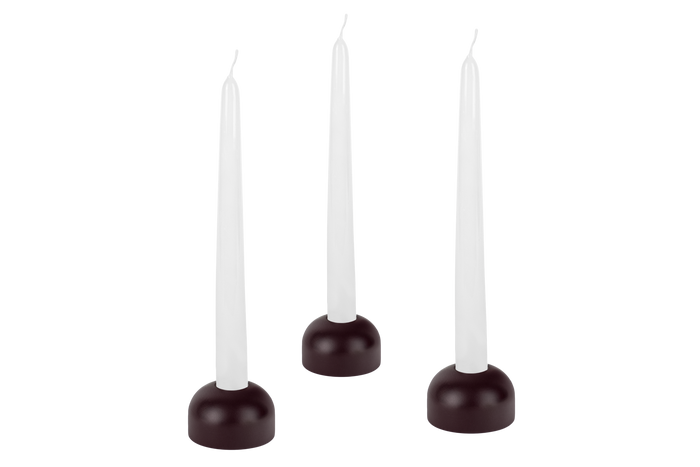 noo.ma LUMS kaarsenhouders set van 3 - Wine Berry