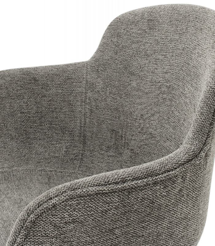 ALTEREGO NEGRONI Stoel met armleuningen - Grijs