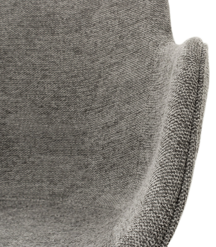 ALTEREGO NEGRONI Stoel met armleuningen - Grijs