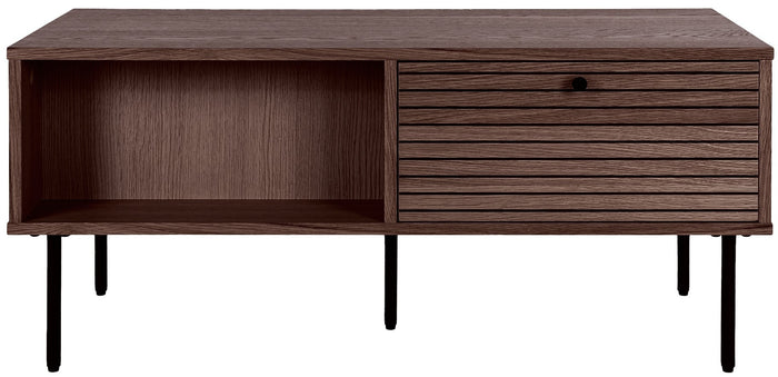 House Nordic Kyoto Gerookt Eiken Salontafel met 2-Lades