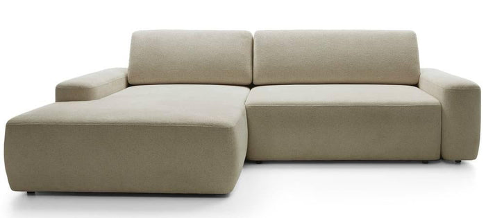 NADUVI Collection Hoekslaapbank Elis links met opbergvak chenille