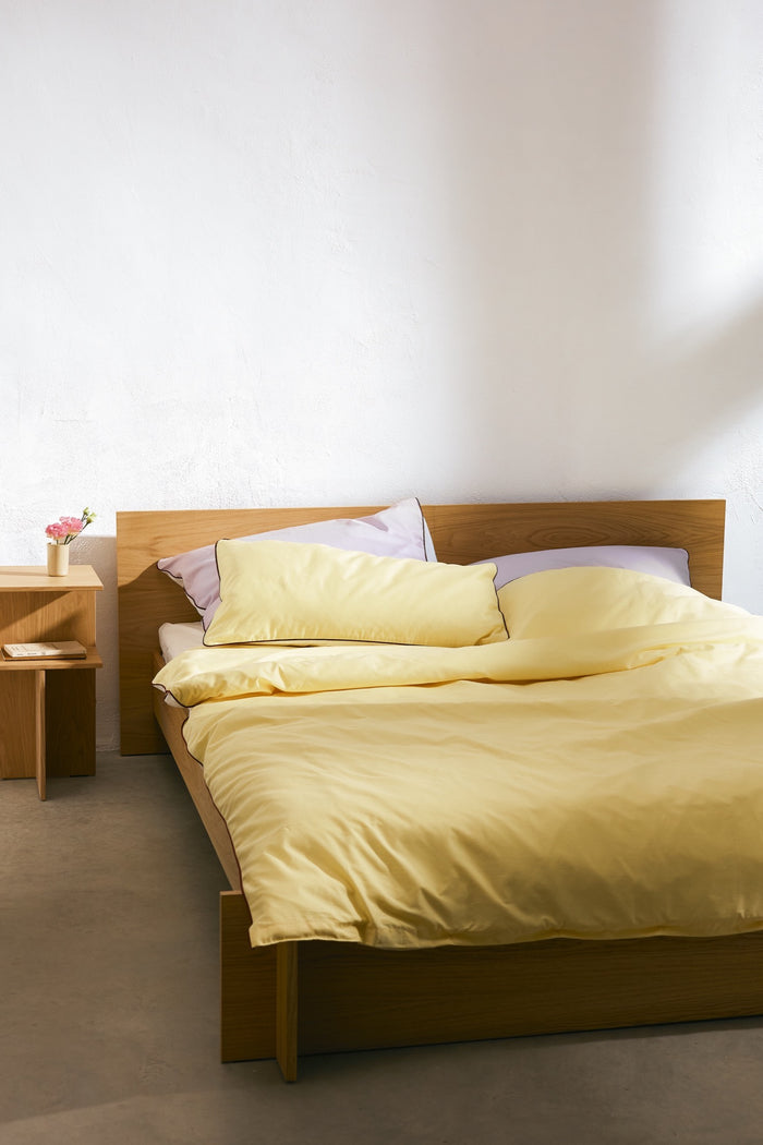 noo.ma OBA Dekbedovertrek - 155x200 cm - Sunny Yellow