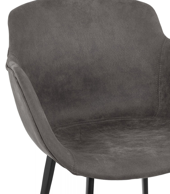 ALTEREGO DERBY Stoel met armleuningen - Grijs