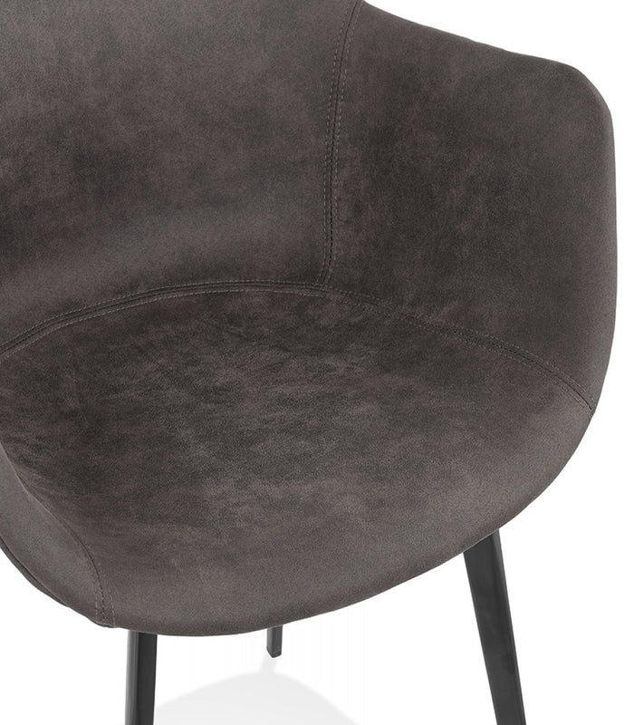 ALTEREGO DERBY Stoel met armleuningen - Grijs