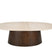 Livingfurn - Salontafel Beige Marmer - 120x65x36cm - Bottecino