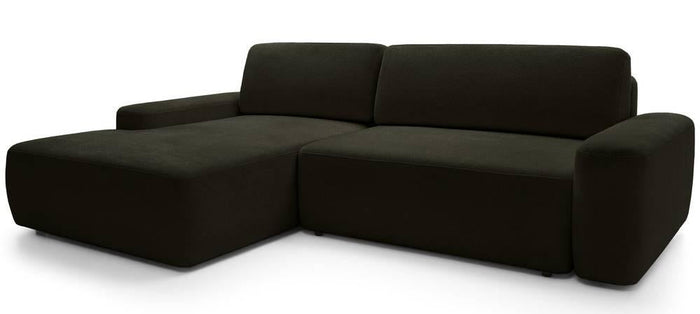 NADUVI Collection Hoekslaapbank Elis links met opbergvak chenille