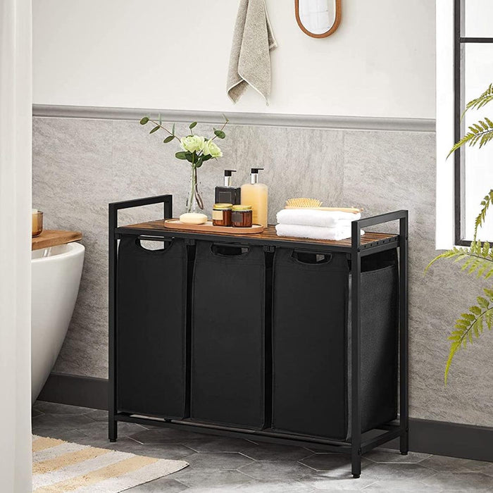 Calicosy - Wasmand met 3 compartimenten - B92,5 x H72 cm