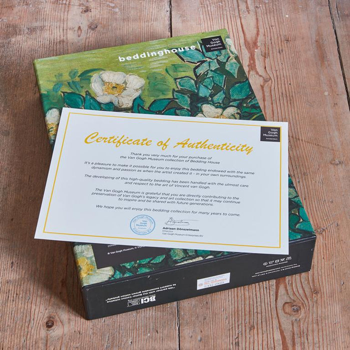 Beddinghouse x Van Gogh Museum Wild Roses Dekbedovertrek 240 x 200|220 cm - Groen