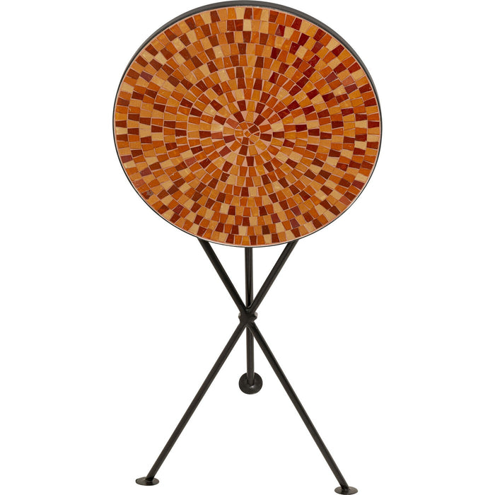 Bijzettafel Clack Mosaic Ø35cm oranje Kare Design