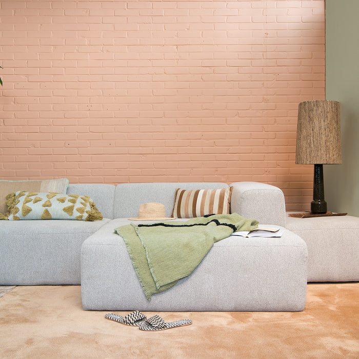 4X6 SOFA X6 modulaire hoekbank B rechts beige melange - 288 cm