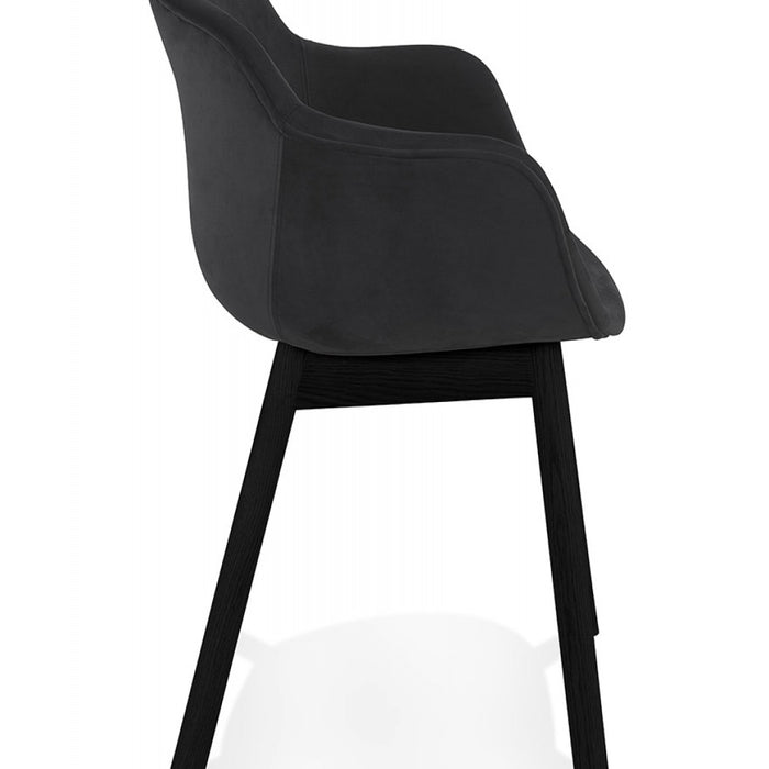 ALTEREGO FRIDA Stoel met armleuningen - Zwart