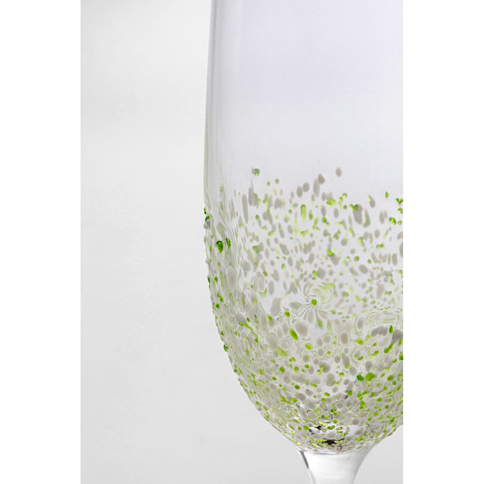 Kare Design Confetti champagneglazen - groen - 6st