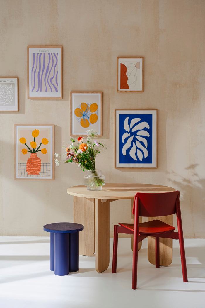 noo.ma WEM Gestoffeerde stoel - Marron Red