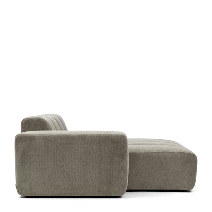 Rivièra Maison - Dazzle Chaise Longue in F37 - Fern Groen van Polyester en Rubberwood (134x175 cm)