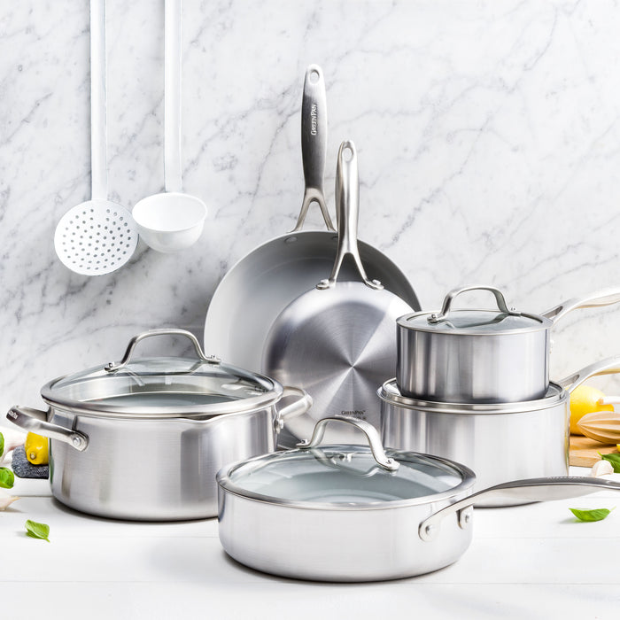 GreenPan Venice Pro Evershine 7-delige set- Tri-ply - PFAS-vrij