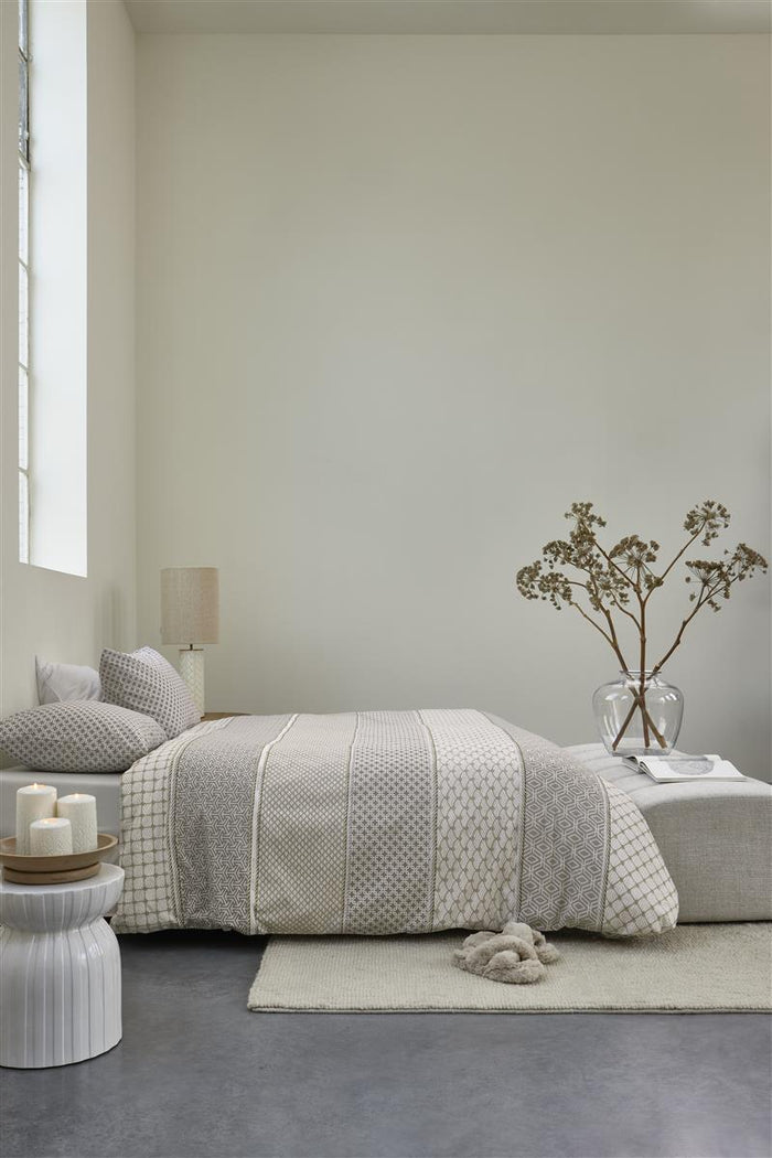 Riviera Maison Ropes dekbedovertrek - 260x200|220 - Taupe