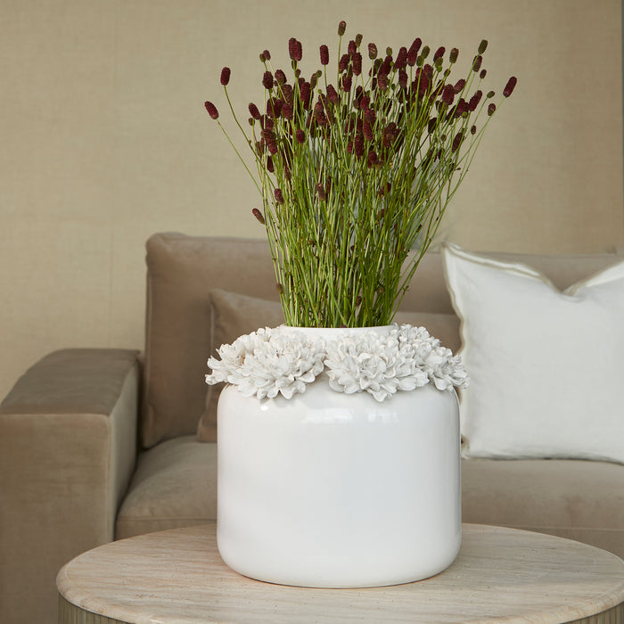 Riviera Maison Vaas Wit - Flourishing Bloemenvaas - Keramiek