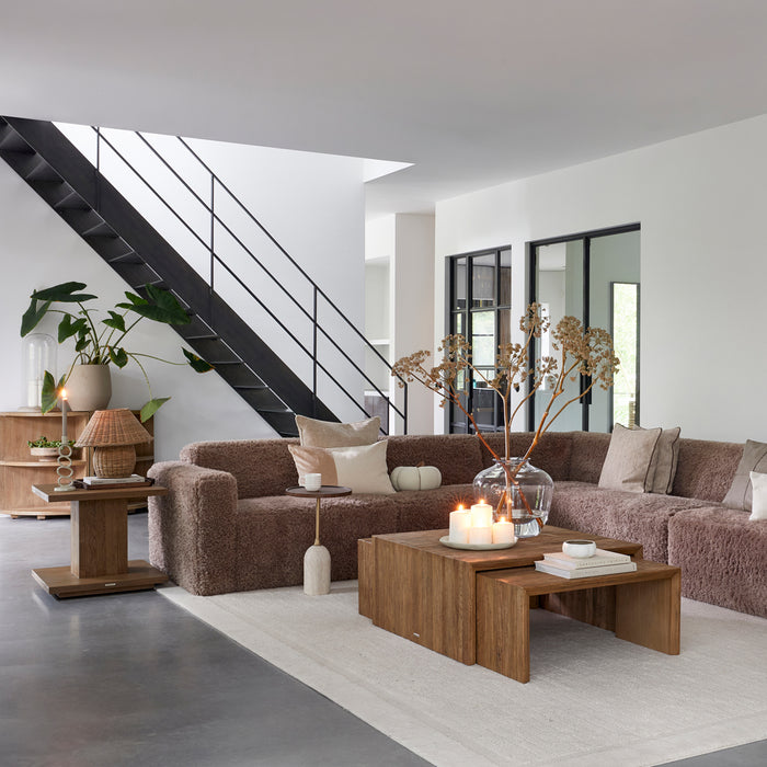 Rivièra Maison - Elegante Bijzettafel in Gerecycled Eikenhout, 60x55x60 cm