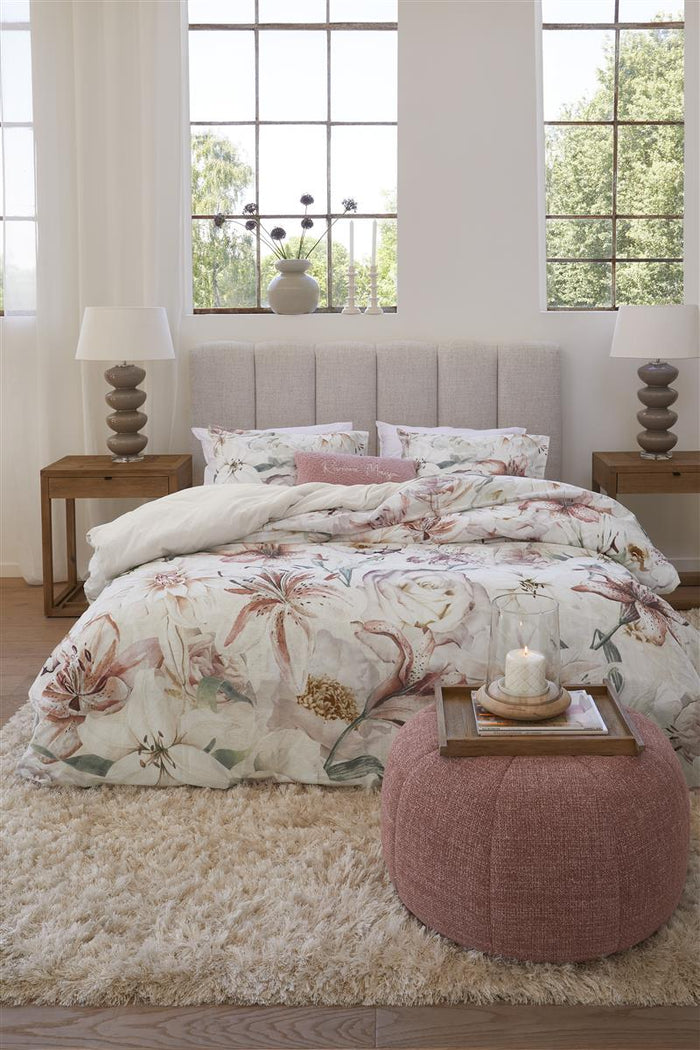 Riviera Maison Lily Love dekbedovertrek - 260x200|220 - Roze
