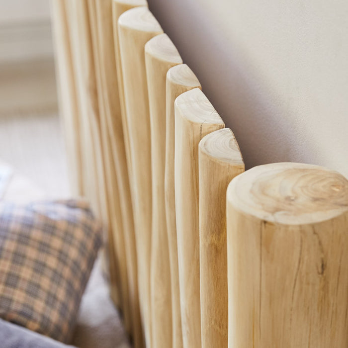 Tikamoon - Hoofdeinde voor kinderkamer van massief teakhout 120 cm