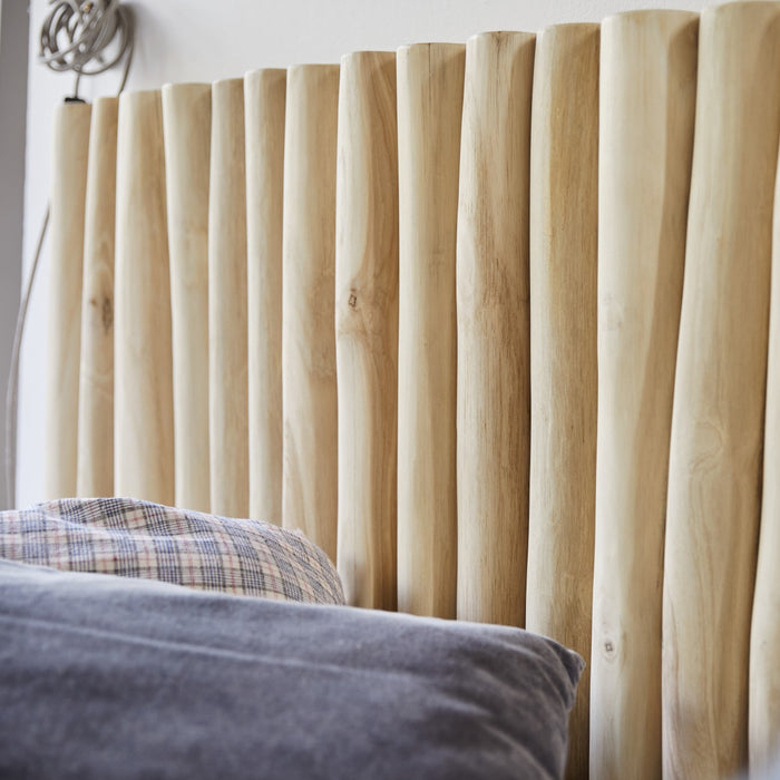 Tikamoon - Hoofdeinde voor kinderkamer van massief teakhout 120 cm