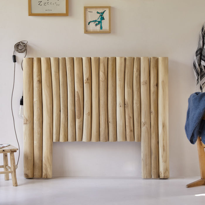 Tikamoon - Hoofdeinde voor kinderkamer van massief teakhout 120 cm