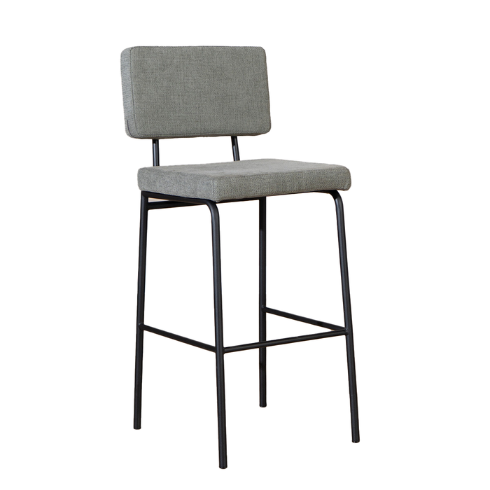 Bronx71 Scandinavische barkruk Espen groen gerecyclede stof 64-77 cm -