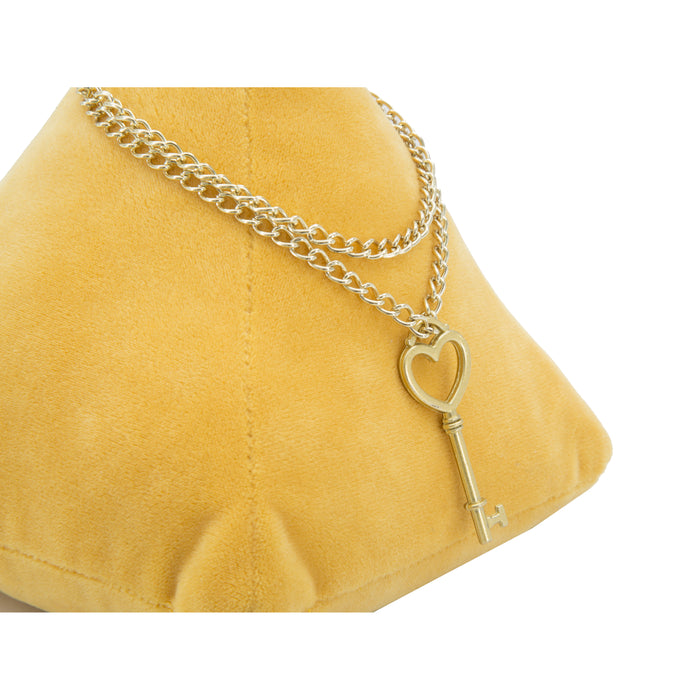 Triangle - Deurstopper in oranje stof