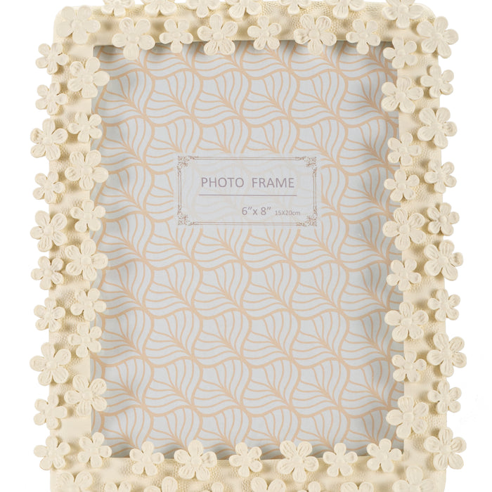 Filly - Beige harsfotolijst met bloemen