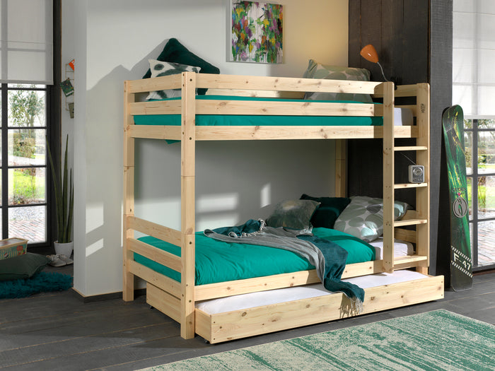 Vipack Pino Stapelbed en Pino Rolbed - naturel