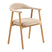 by fonQ Nordic Eetkamerstoel - Eikenhout - Beige