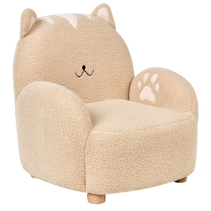 Beliani - ZOAR - Kinderfauteuil - Beige - Bouclé