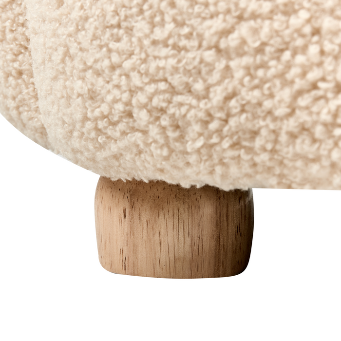 Beliani - ZOAR - Kinderfauteuil - Beige - Bouclé