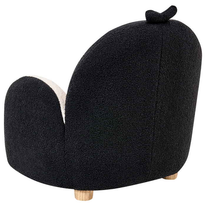 Beliani - FYN - Kinderfauteuil - Zwart - Bouclé