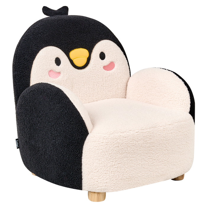 Beliani - FYN - Kinderfauteuil - Zwart - Bouclé