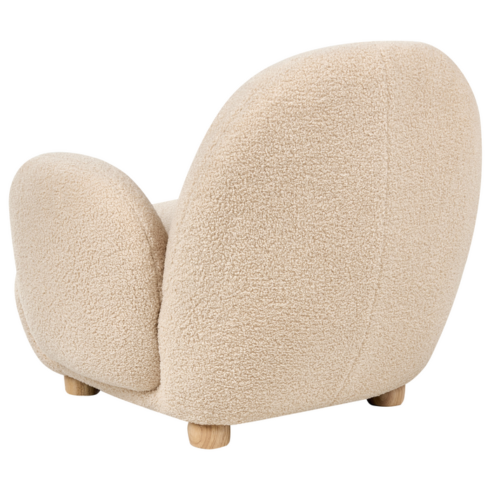 Beliani - HEM - Kinderfauteuil - Beige - Bouclé