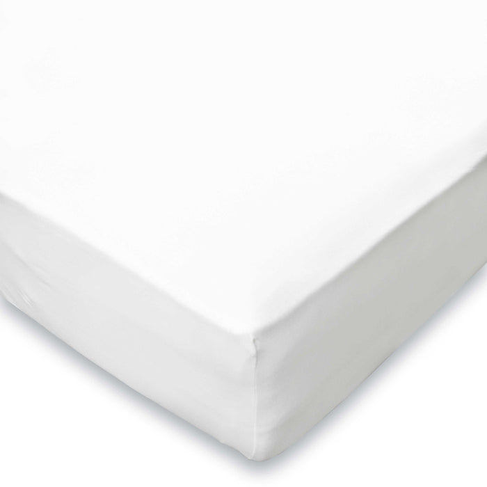 LINNICK Ledikant Baby Hoeslaken Jersey Stretch - wit 70x140|150cm