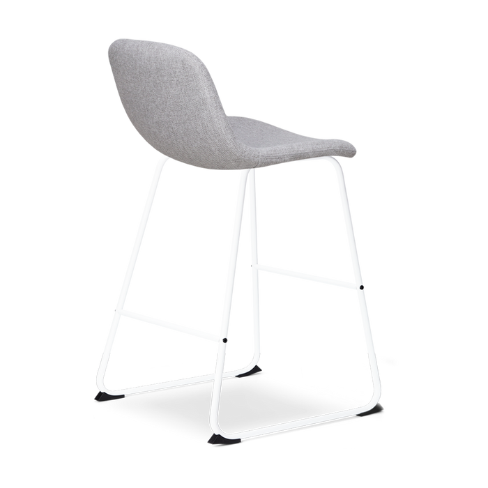 Nolon Nino-Mats Barkruk Lichtgrijs - Wit Onderstel - 65 cm