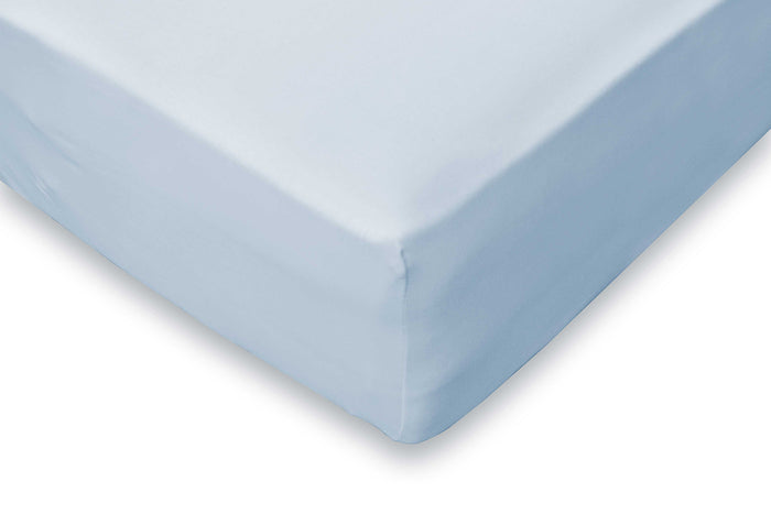 LINNICK Ledikant Baby Hoeslaken Jersey Katoen - licht blauw 70x140