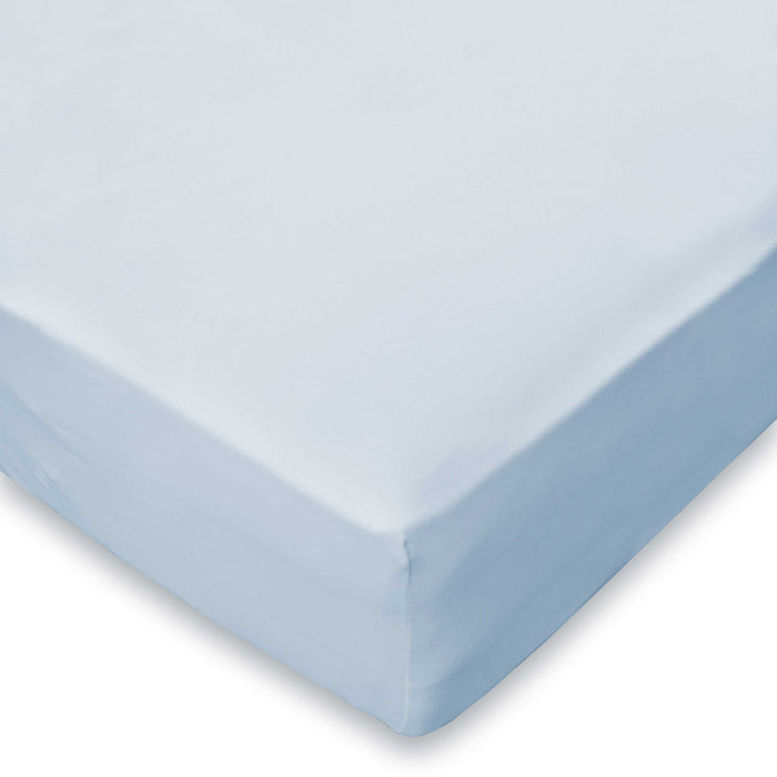 LINNICK Ledikant Baby Hoeslaken Jersey Katoen - licht blauw 70x140