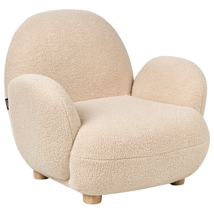 Beliani - HEM - Kinderfauteuil - Beige - Bouclé