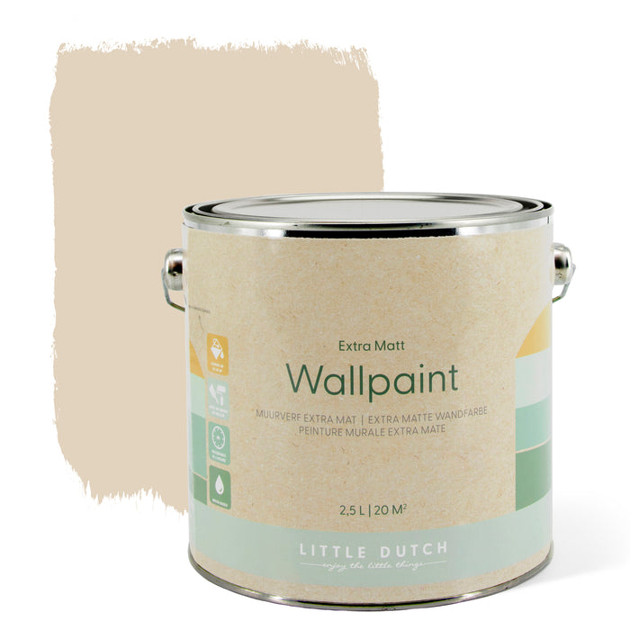 Little Dutch Faded Beige Muurverf - 2,5 Liter - Beige - Mat
