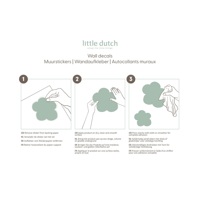 Little Dutch Forest Friends Muurstickers - 40x80cm - Dieren