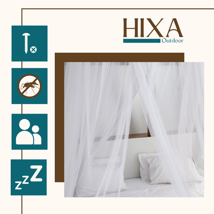 HIXA Klamboe 2 Persoons XXL Klamboe Tent Muggentent