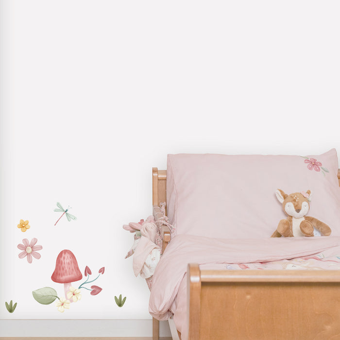 Little Dutch Fairy Garden Muurstickers - 21x30cm - Dieren en Bloemen