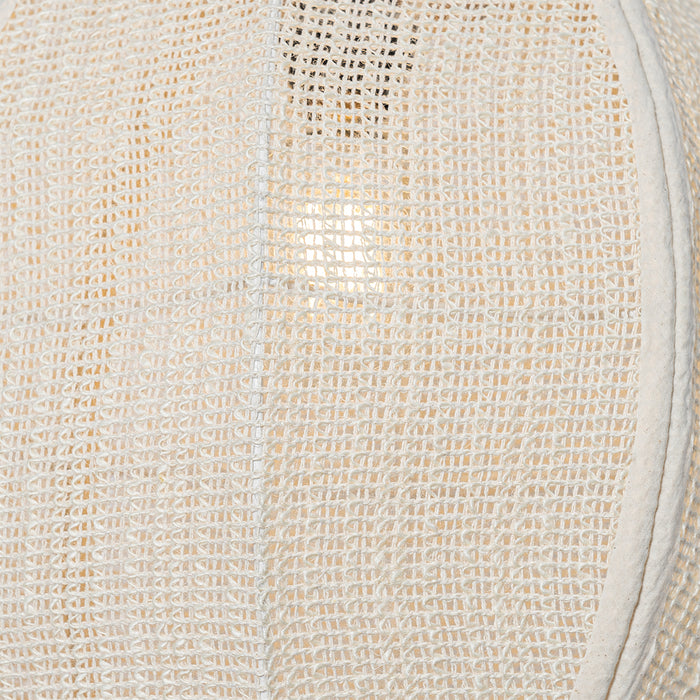 QAZQA Oosterse hanglamp naturel stof 35 cm - Rob