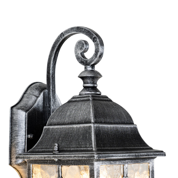 QAZQA Romantische buiten wandlantaarn antiek zilver - London