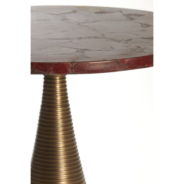 Light & Living - Bijzettafel BAHIA - Ø45x48cm - Rood