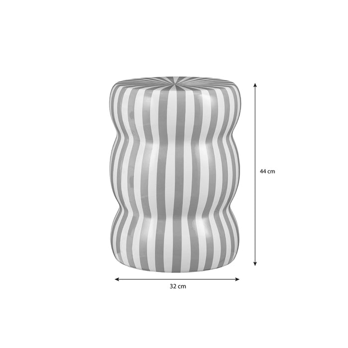 Mica Decorations Skipper Bijzettafel - H44 x Ø32 cm - Keramiek