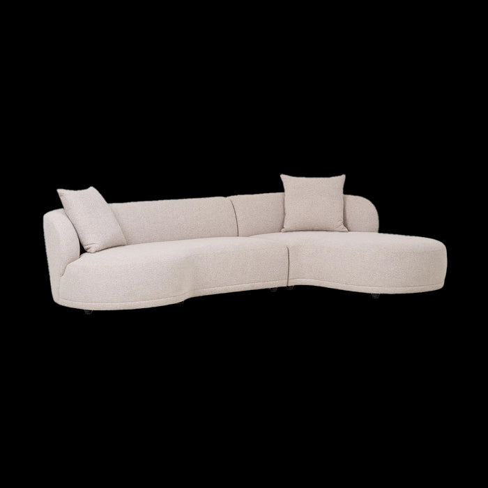 Artichok Mandy Gestoffeerde 3,5-Zits Hoekbank Beige - Rechts - 294 cm